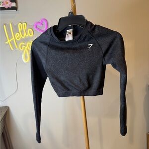 Gymshark women’s Charcoal Long Sleeve Tee